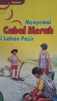 Image of Menyemai cabai merah di lahan pasir