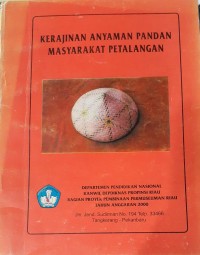 Image of Kerajinan anyaman pandan masyarakat petalangan