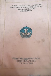 Image of Laporan kegiatan calistung sd berstandar internasional kelas 1 2 dan 3 semester 1